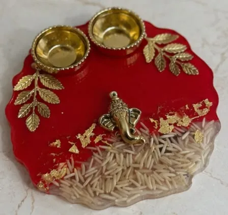 Resin Pooja Thali thumb 3