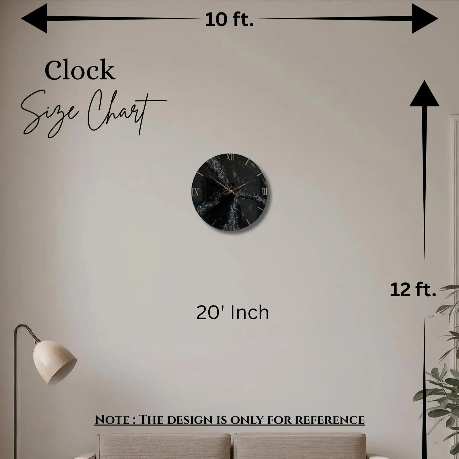Aqua Green Beach Resin Wall Clock - Handcrafted Elegance for Home thumb 8