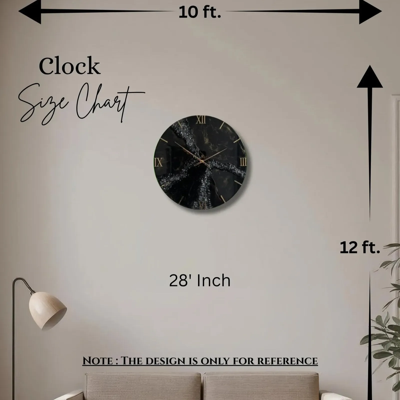 Aqua Green Beach Resin Wall Clock - Handcrafted Elegance for Home thumb 9