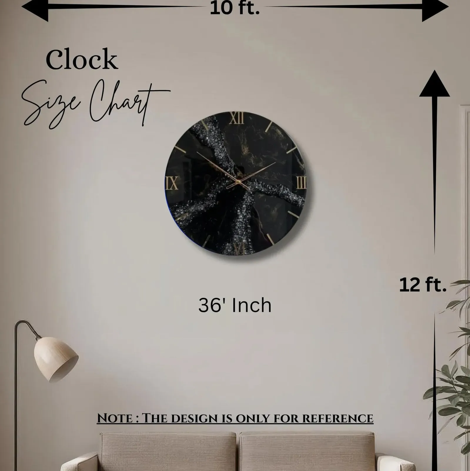 Aqua Green Beach Resin Wall Clock - Handcrafted Elegance for Home thumb 10