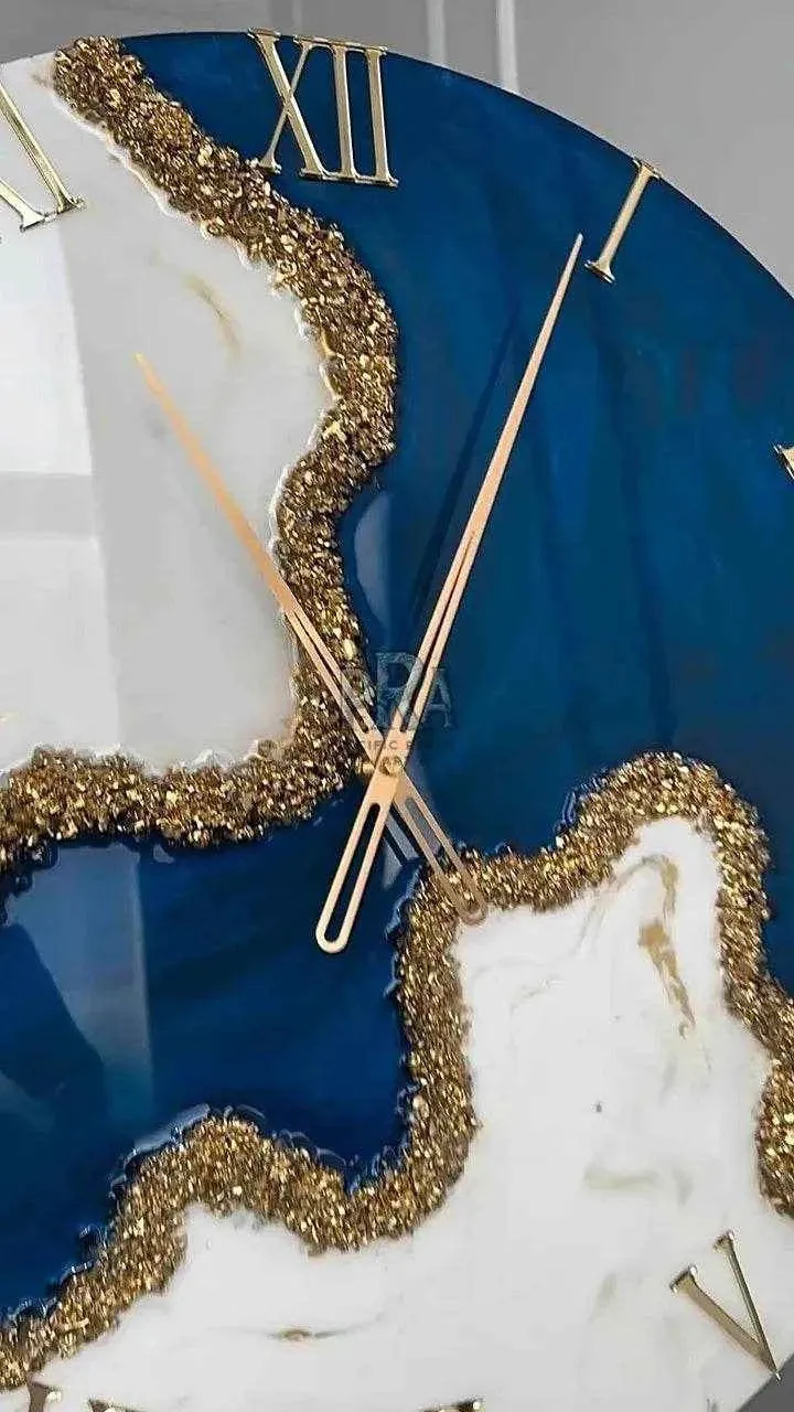 ChronoCraft Resin Wall Clock | Elegant Handcrafted Decor thumb 2
