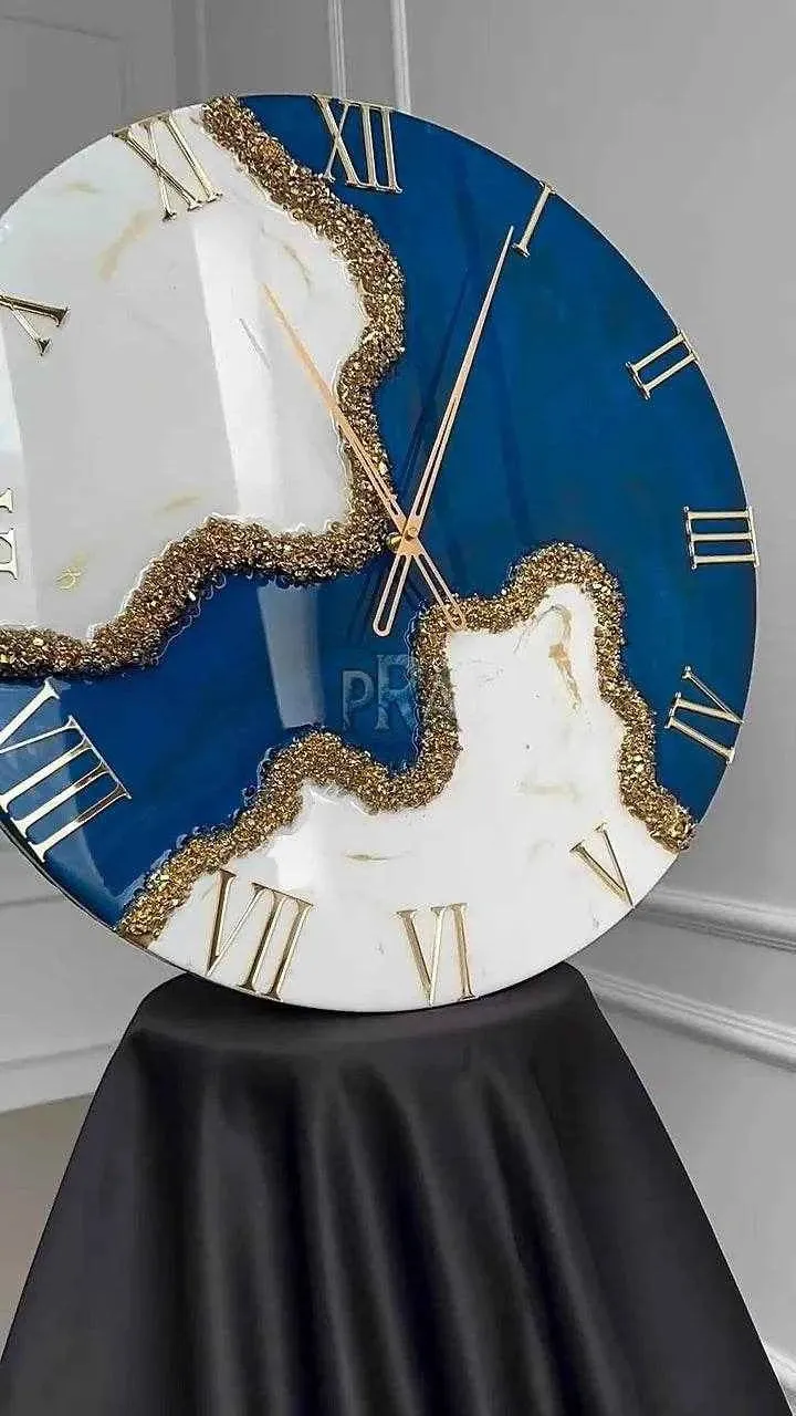 ChronoCraft Resin Wall Clock | Elegant Handcrafted Decor thumb 3
