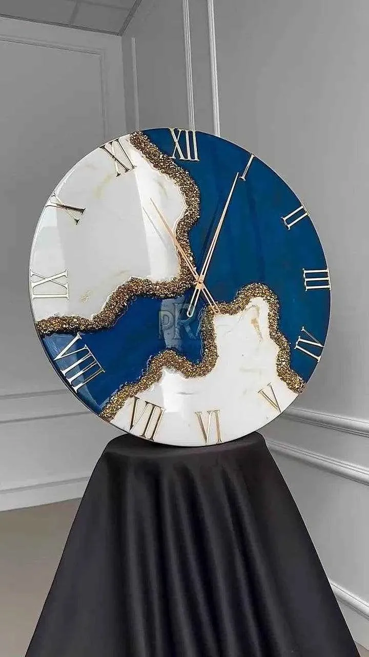 ChronoCraft Resin Wall Clock | Elegant Handcrafted Decor thumb 4