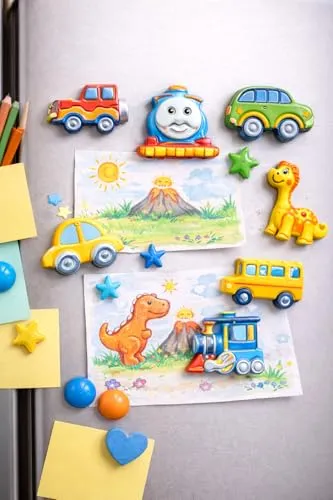 Giftwalas Kids Art & Craft Painting Kit - DIY Plaster of Paris Transport Set thumb 5